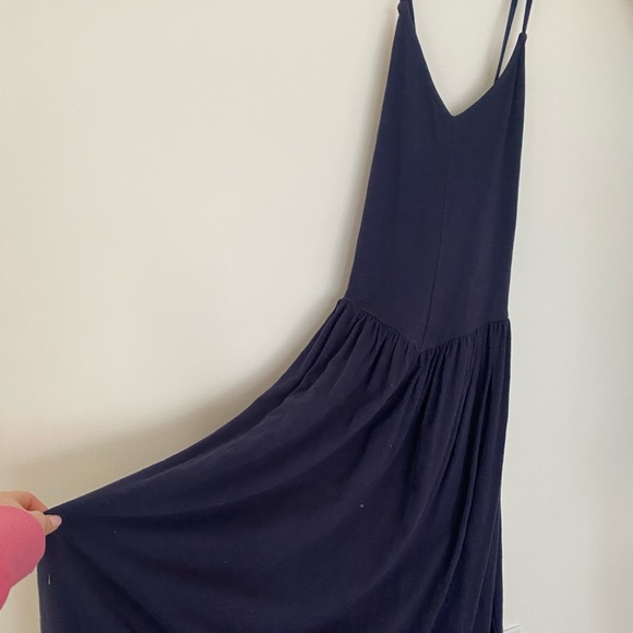 Women’s navy blue cotton summer dress - Picture 4 of 7